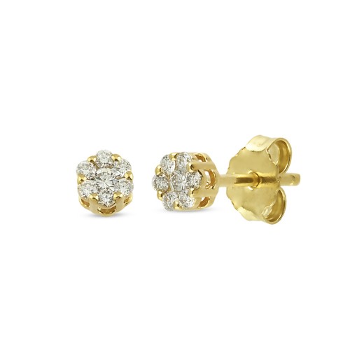 0.20ct TW/VSI  Diamantohrstecker  |  14kt Gelbgold